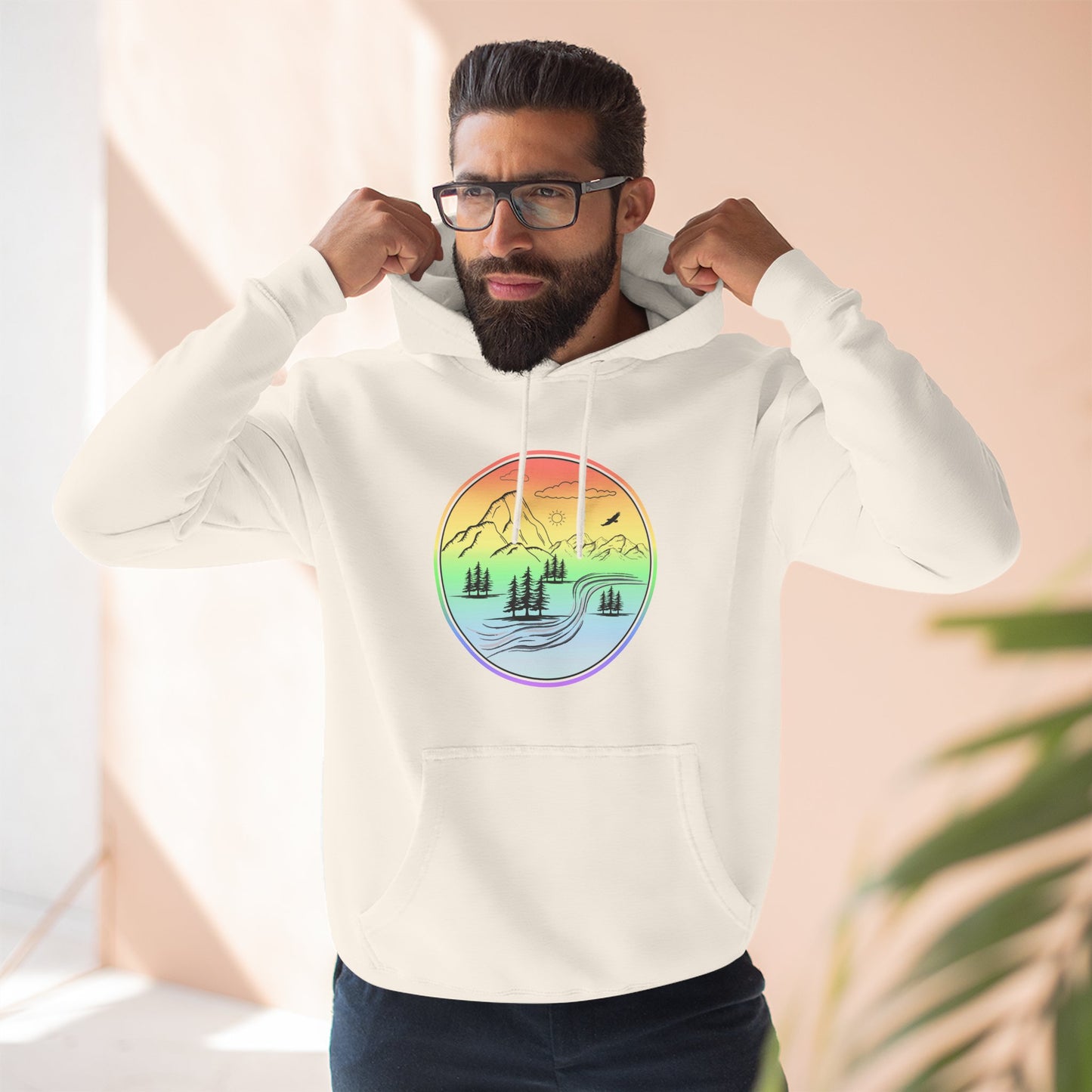 Natures Sunset Fleece Hoodie - Perfect for Outdoor Adventures, Gifts for Sports Lovers, Casual Wear, Winter Wardrobe
