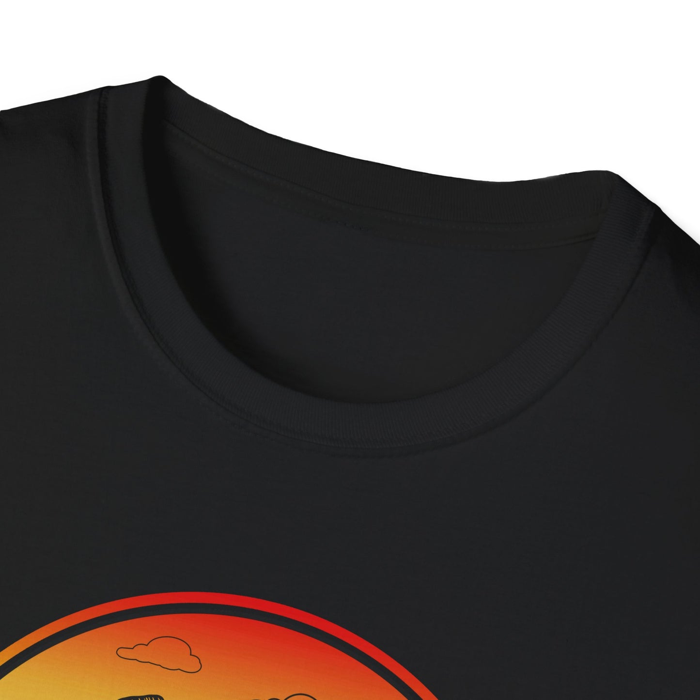 Colour Mountain Scene Unisex Softstyle T-Shirt