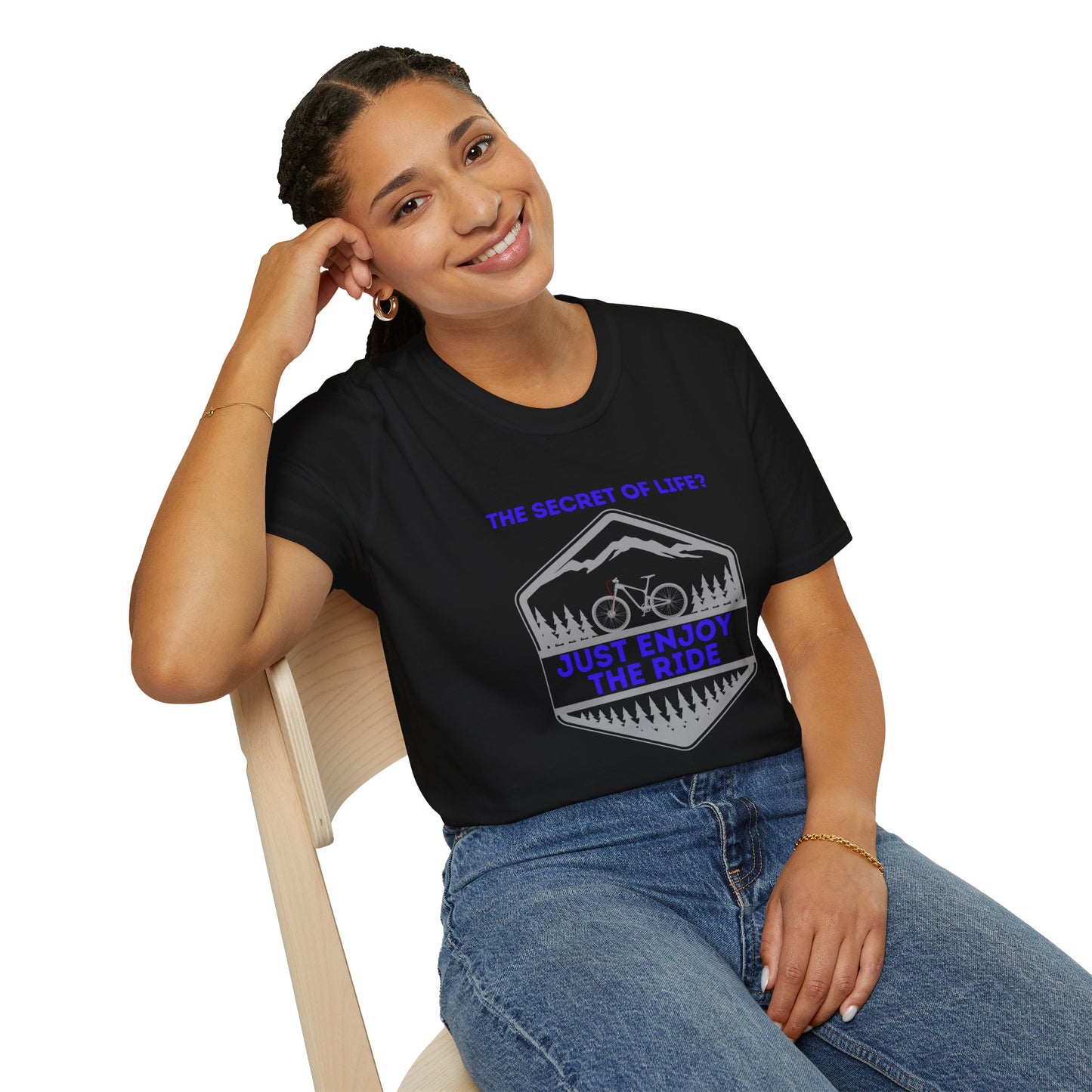 Mountain Biking Life Philosophy Quote Mountain Bike Unisex T-Shirt
