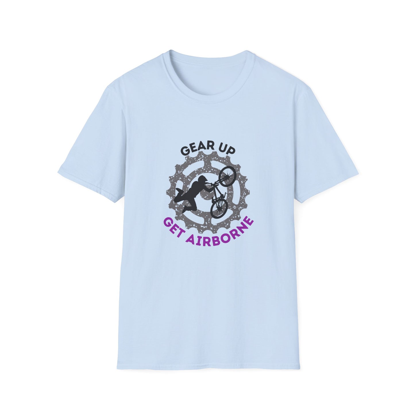 Mountain Bike/BMX Unisex T-shirt: Gear Up Get Airborne