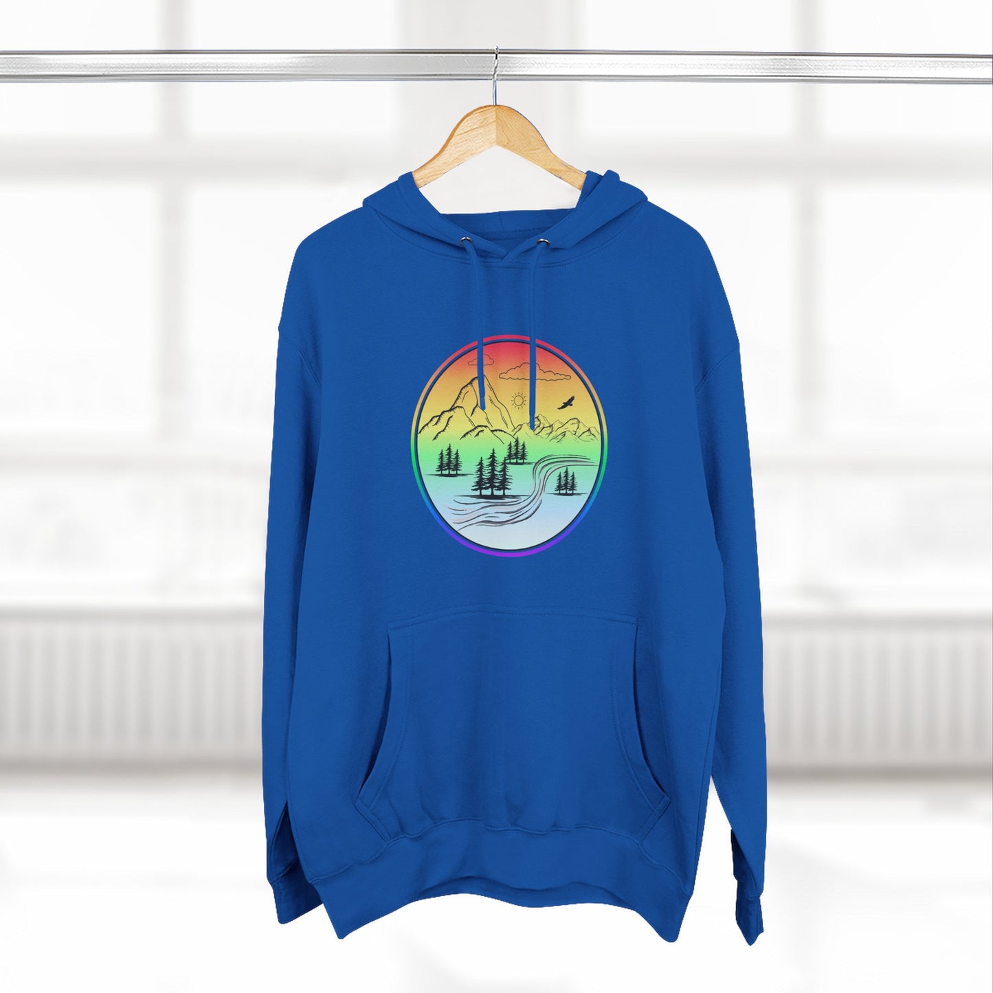 Natures Sunset Fleece Hoodie - Perfect for Outdoor Adventures, Gifts for Sports Lovers, Casual Wear, Winter Wardrobe