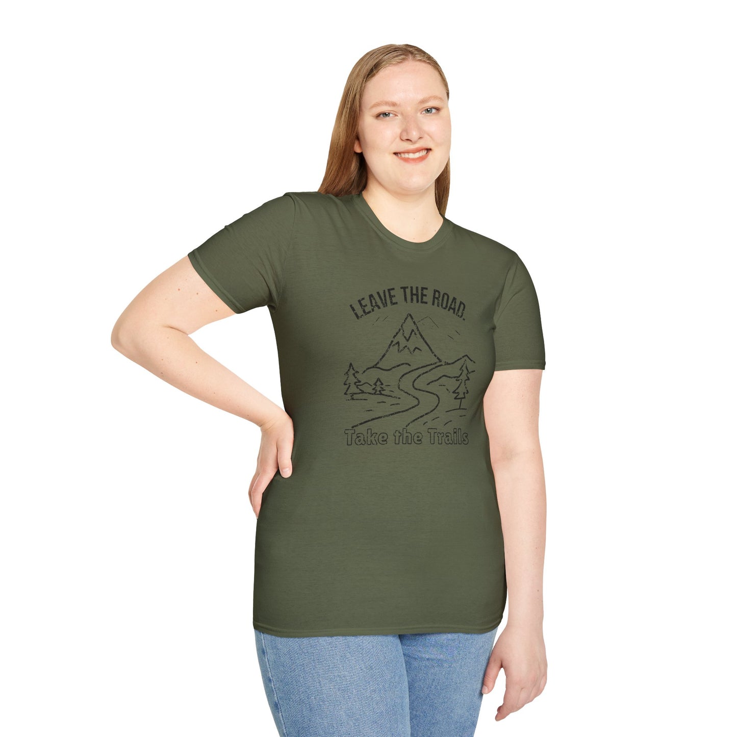 Leave the Road, Take the Trails Unisex Softstyle T-Shirt