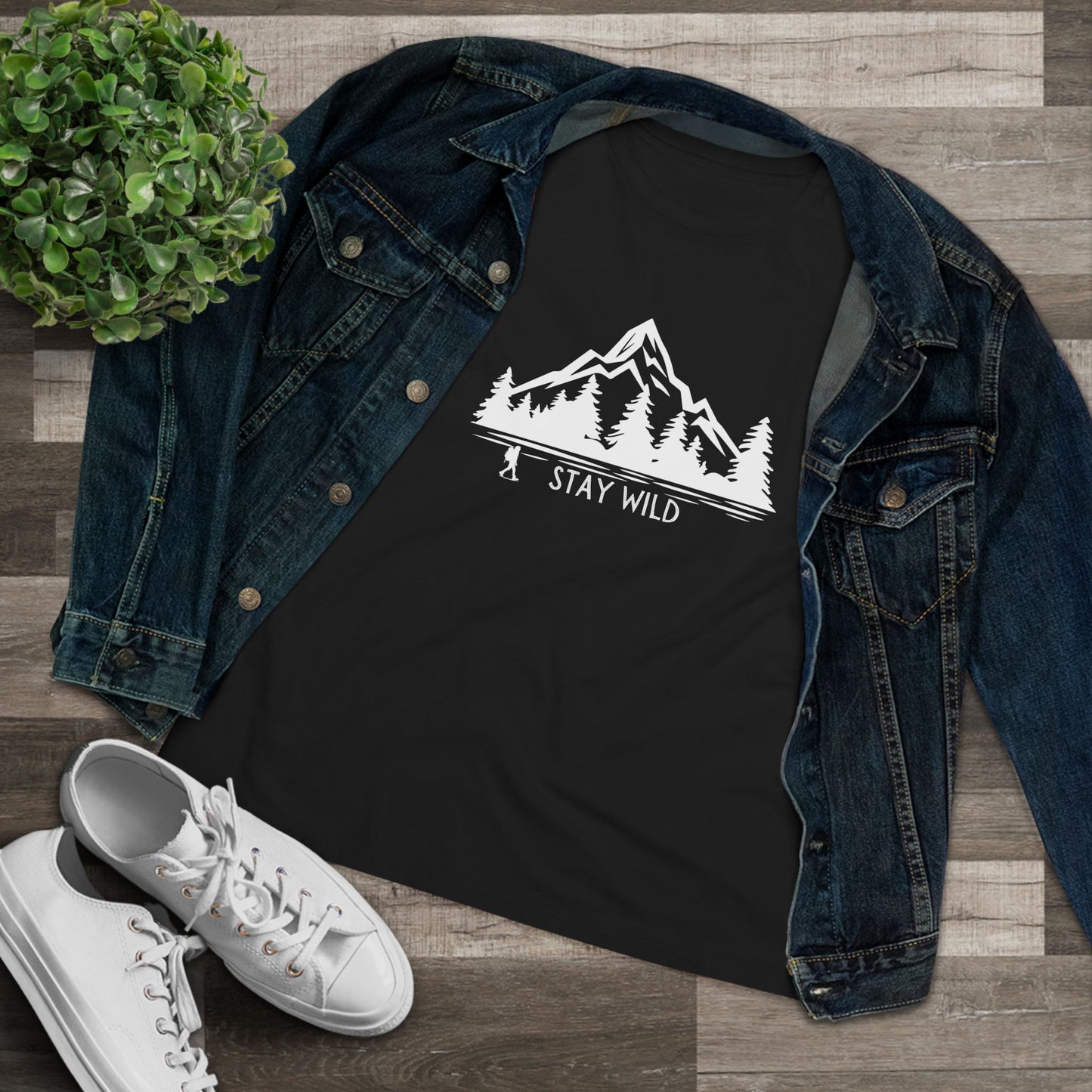 'Stay Wild' Women's Cotton Tee