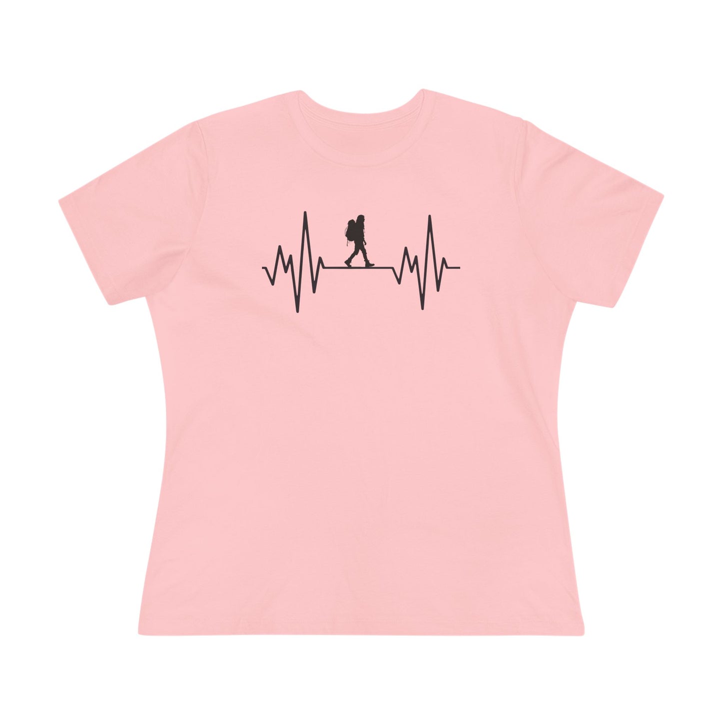 Hiker Mountain Heartbeat Women's Cotton T-shirt
