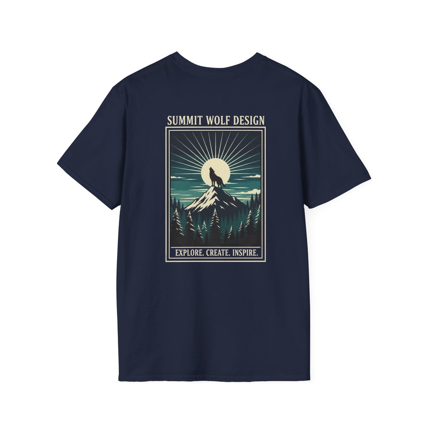 Wolf Howling Japanese Ukiyo-e T-Shirt