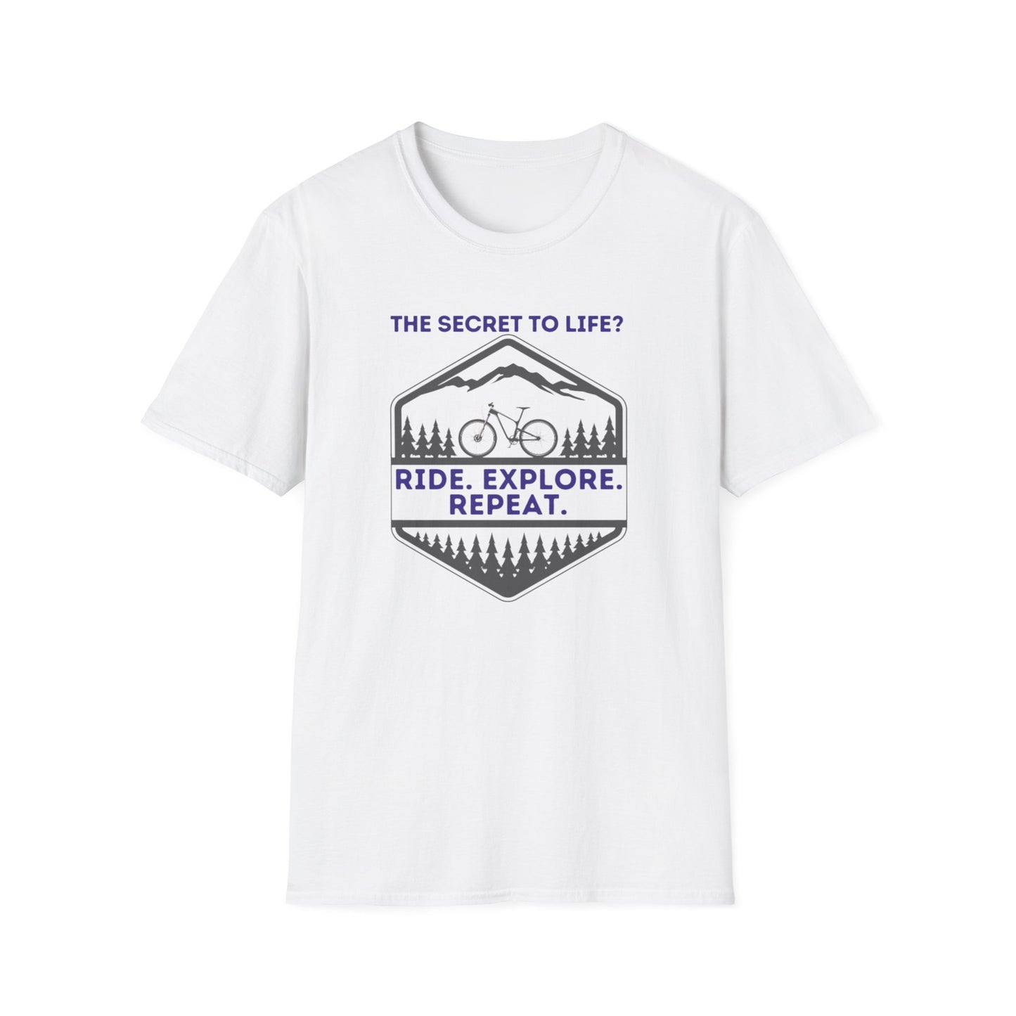 Mountain Biking Life Philosophy Quote Mountain Bike Unisex T-Shirt