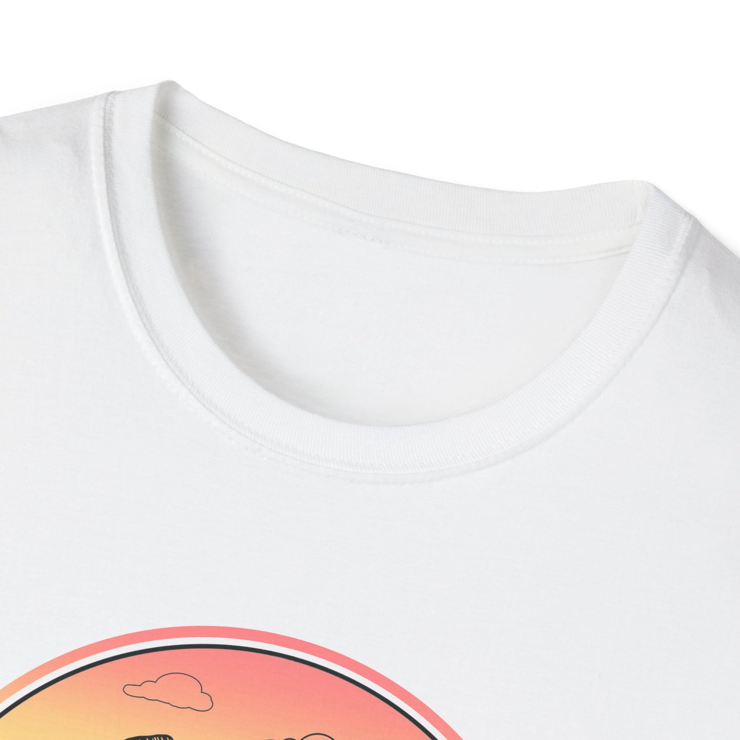 Colour Mountain Scene Unisex Softstyle T-Shirt