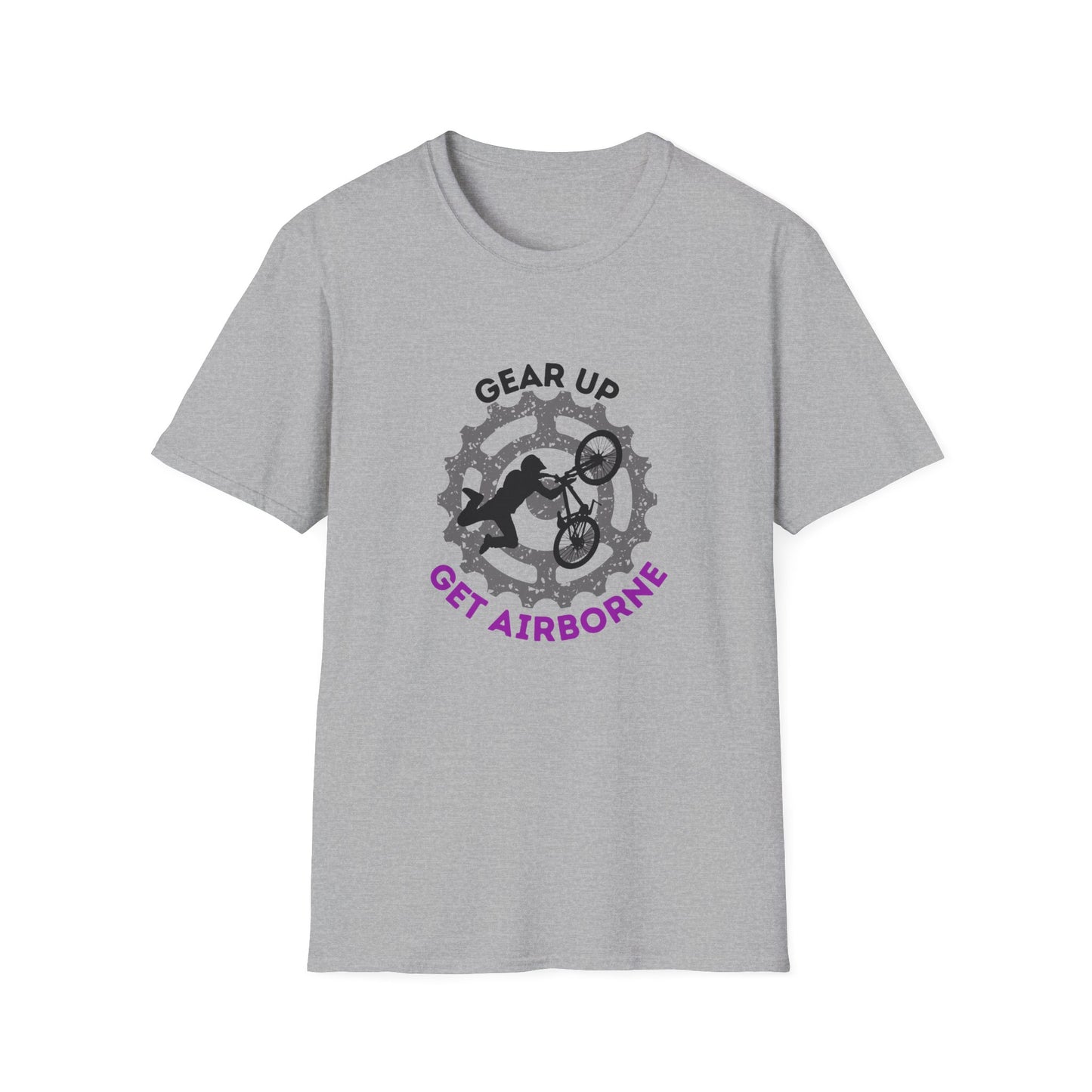 Mountain Bike/BMX Unisex T-shirt: Gear Up Get Airborne
