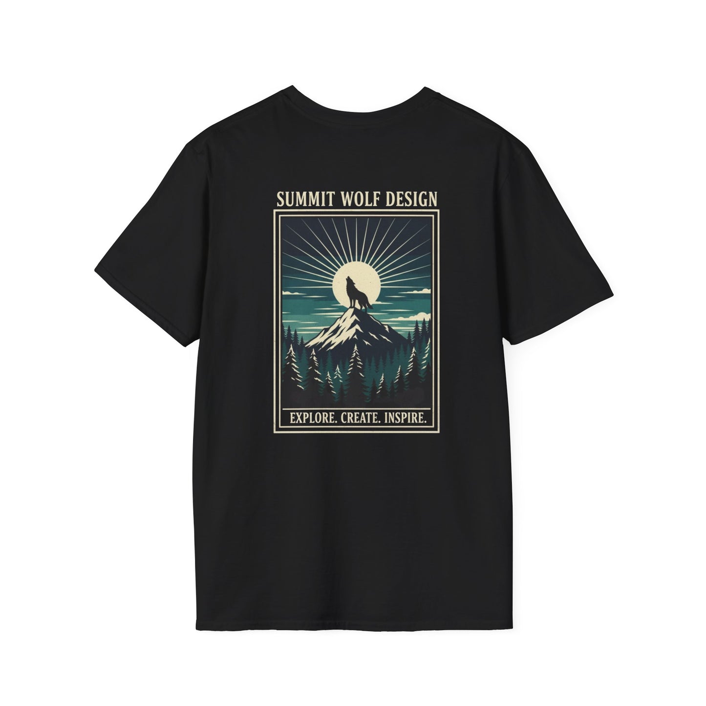Wolf Howling Japanese Ukiyo-e T-Shirt