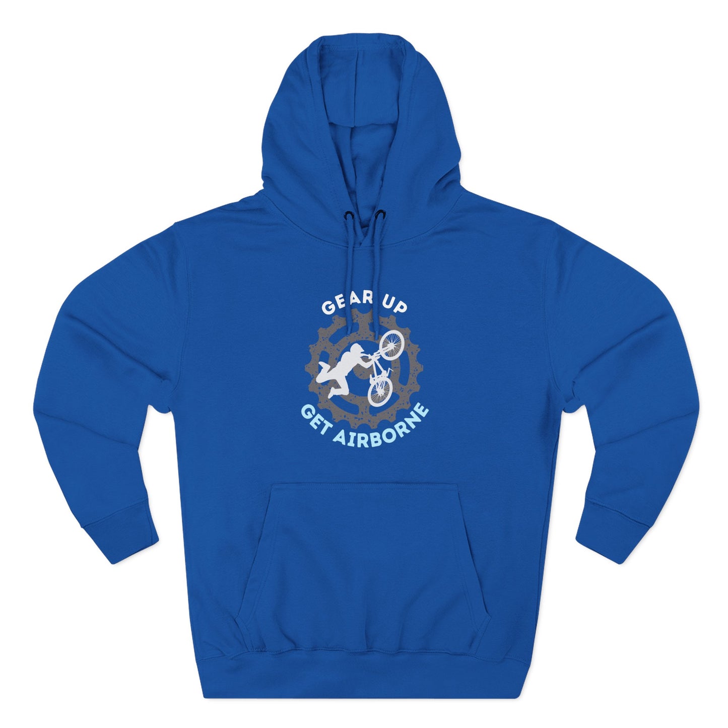 Get Airborne Fleece Hoodie - Perfect for Outdoor Adventures, Gifts for Sports Lovers, Casual Wear, Winter Wardrobe, Cycling Gear
