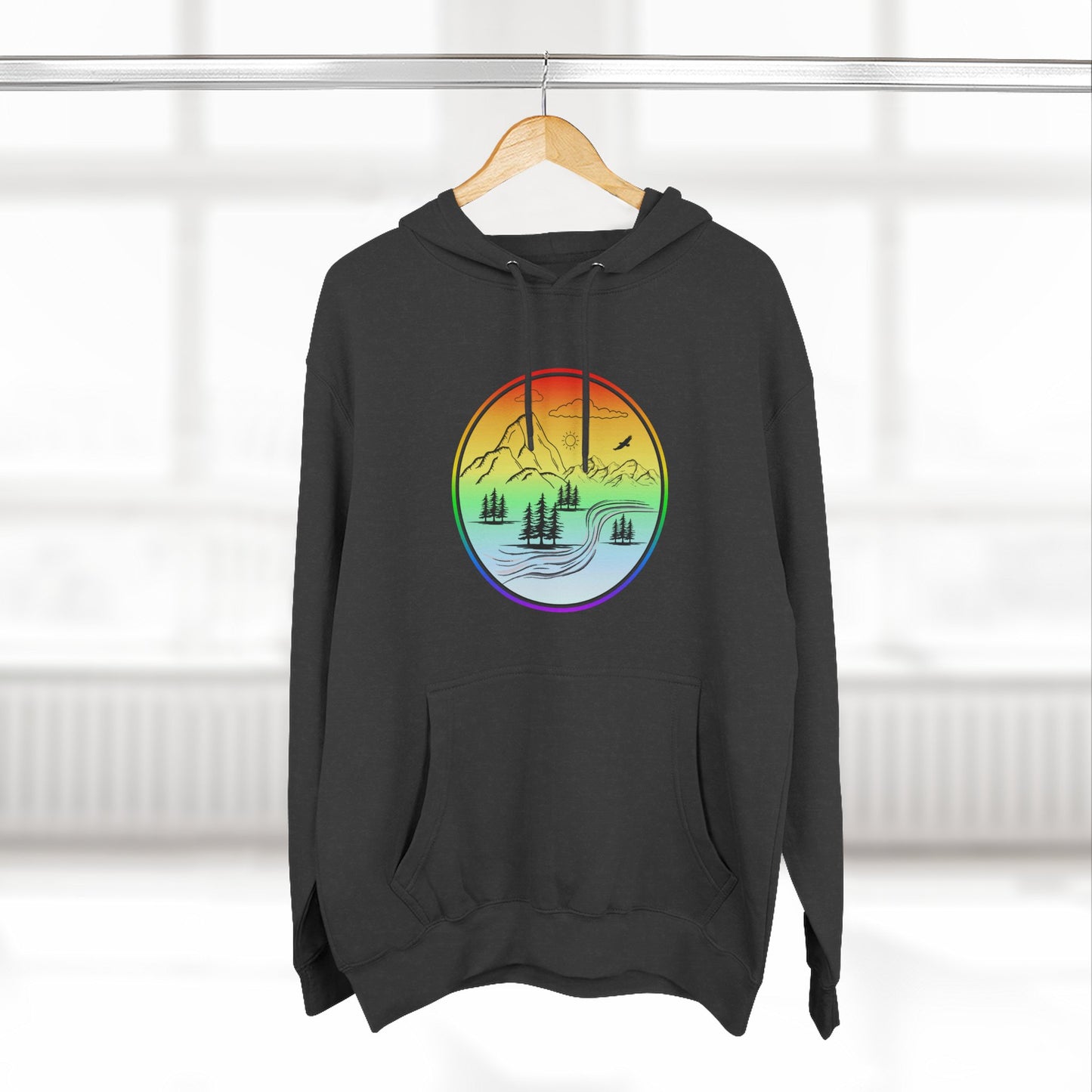 Natures Sunset Fleece Hoodie - Perfect for Outdoor Adventures, Gifts for Sports Lovers, Casual Wear, Winter Wardrobe