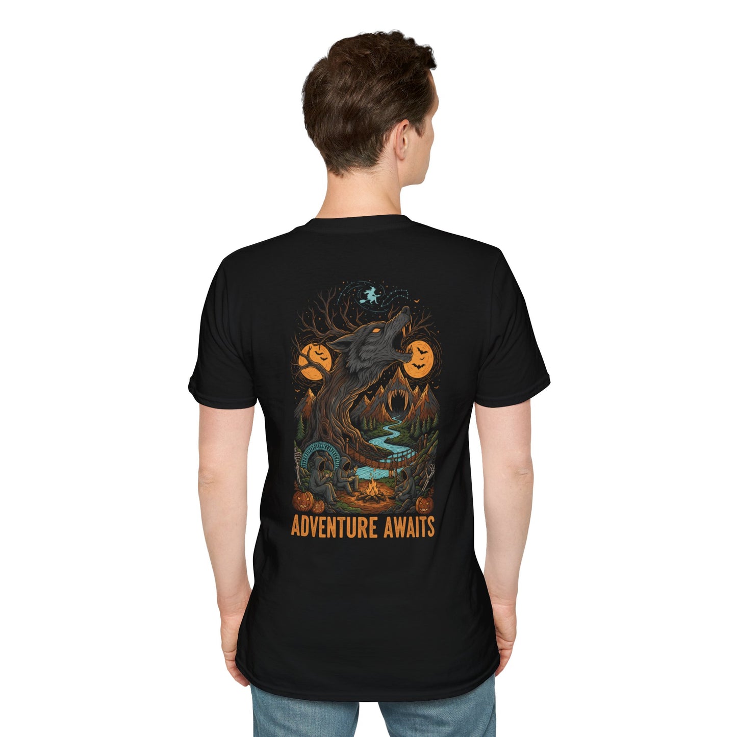 Adventure Awaits Expedition T-Shirt, Unisex Tee, Halloween Apparel, Fall Fashion, Adventure Shirt, Spooky Season Gear