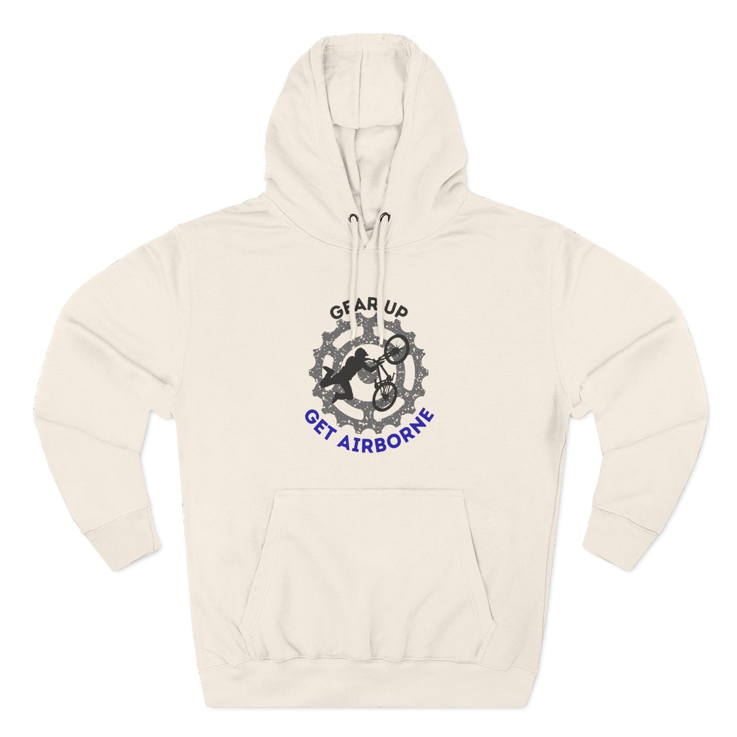 Get Airborne Fleece Hoodie - Perfect for Outdoor Adventures, Gifts for Sports Lovers, Casual Wear, Winter Wardrobe, Cycling Gear