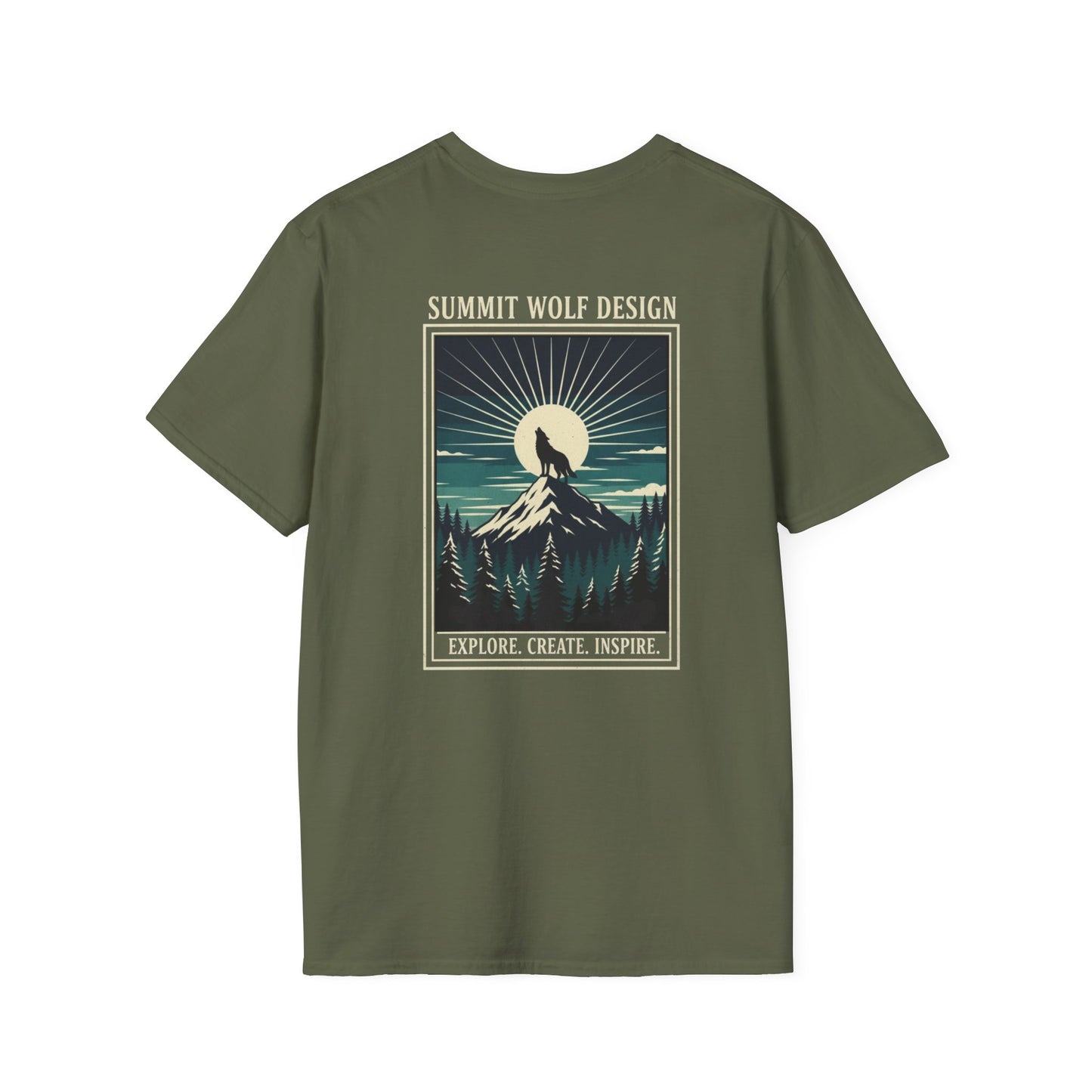 Wolf Howling Japanese Ukiyo-e T-Shirt