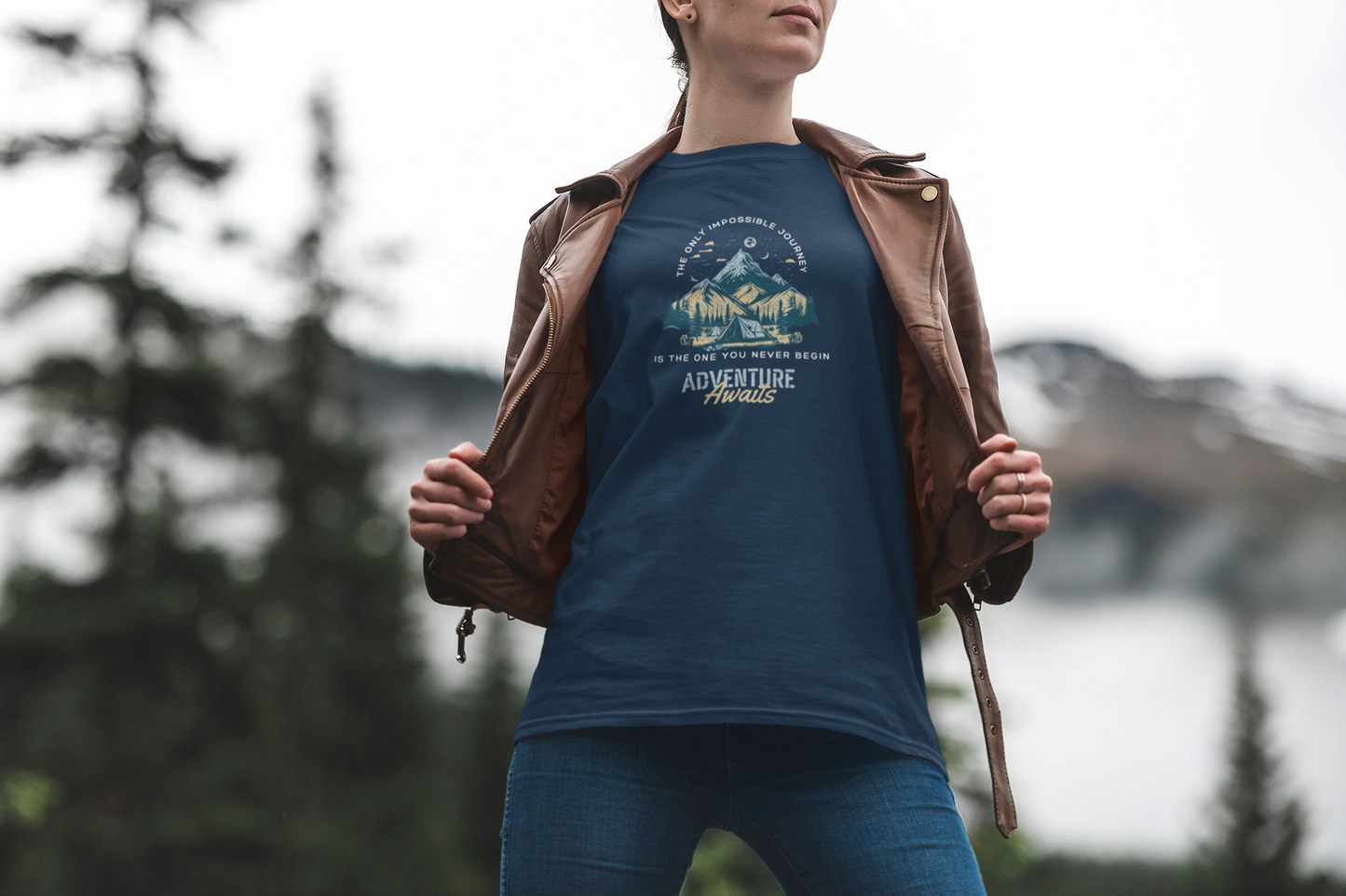 Adventure Awaits Unisex T-Shirt - The only impossible journey is the one you never begin
