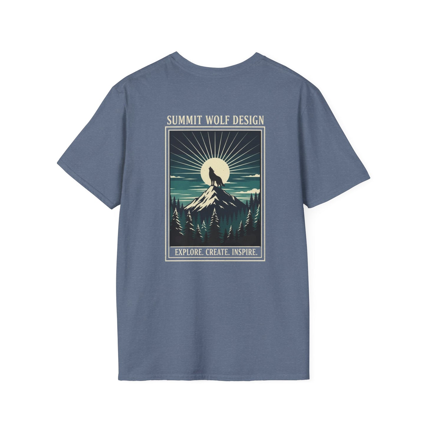 Wolf Howling Japanese Ukiyo-e T-Shirt
