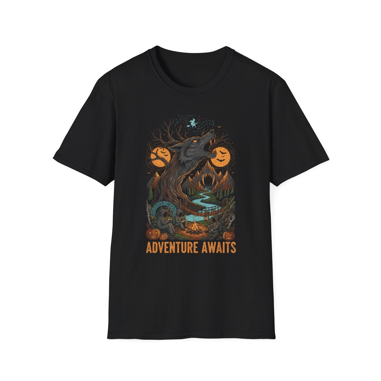 Adventure Awaits Expedition Howling Wolf T-Shirt