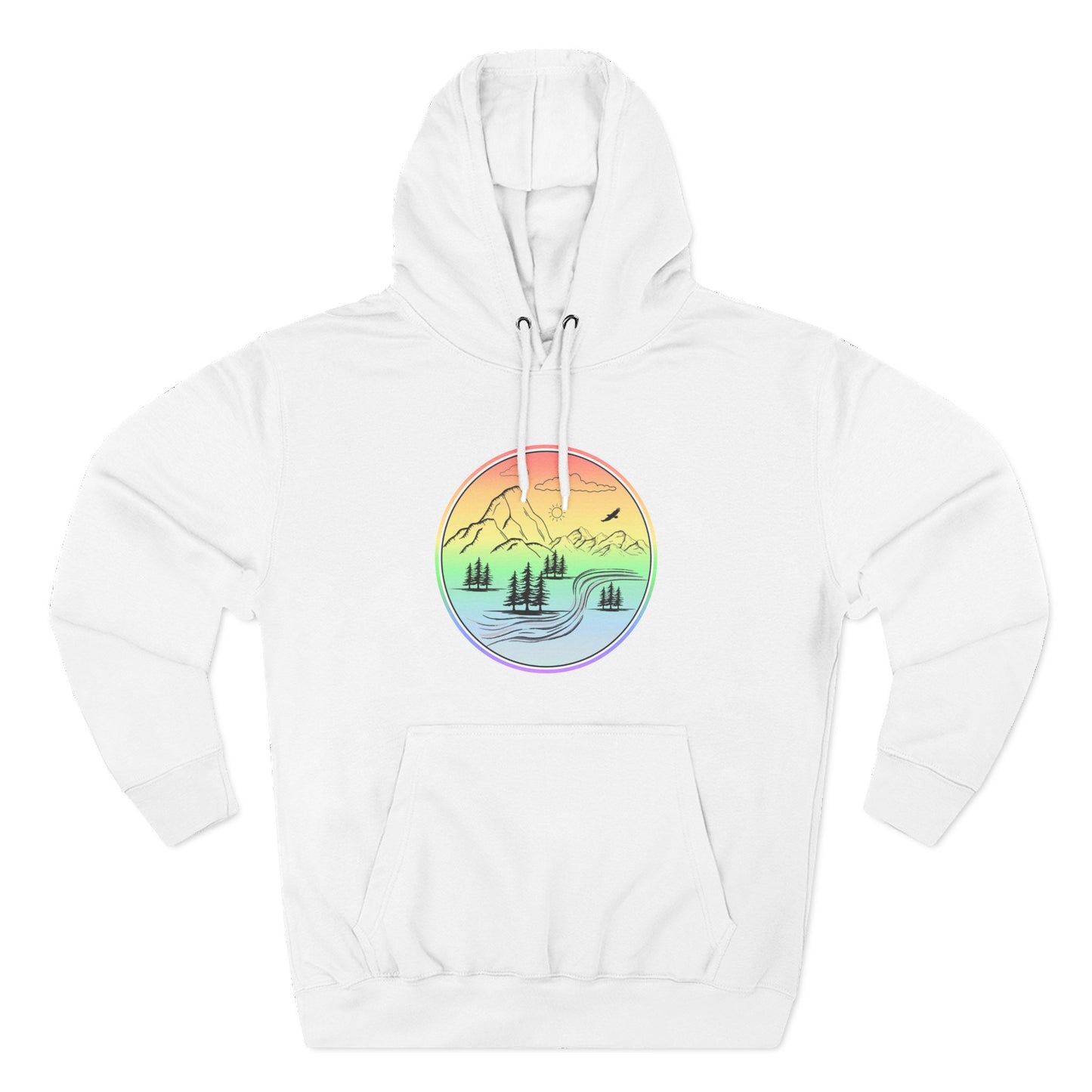 Natures Sunset Fleece Hoodie - Perfect for Outdoor Adventures, Gifts for Sports Lovers, Casual Wear, Winter Wardrobe