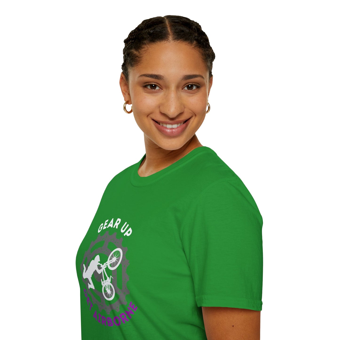Mountain Bike/BMX Unisex T-shirt: Gear Up Get Airborne