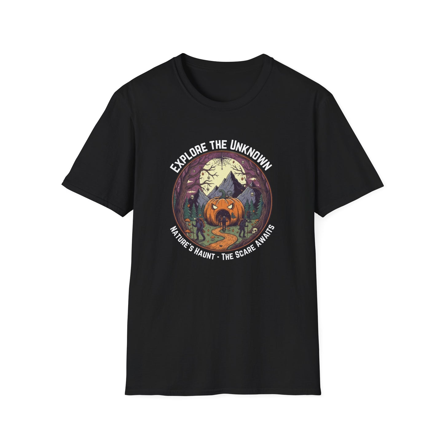 Explore the Unknown Halloween Unisex Softstyle Graphic T-Shirt