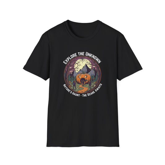 Explore the Unknown Halloween Unisex Softstyle Graphic T-Shirt