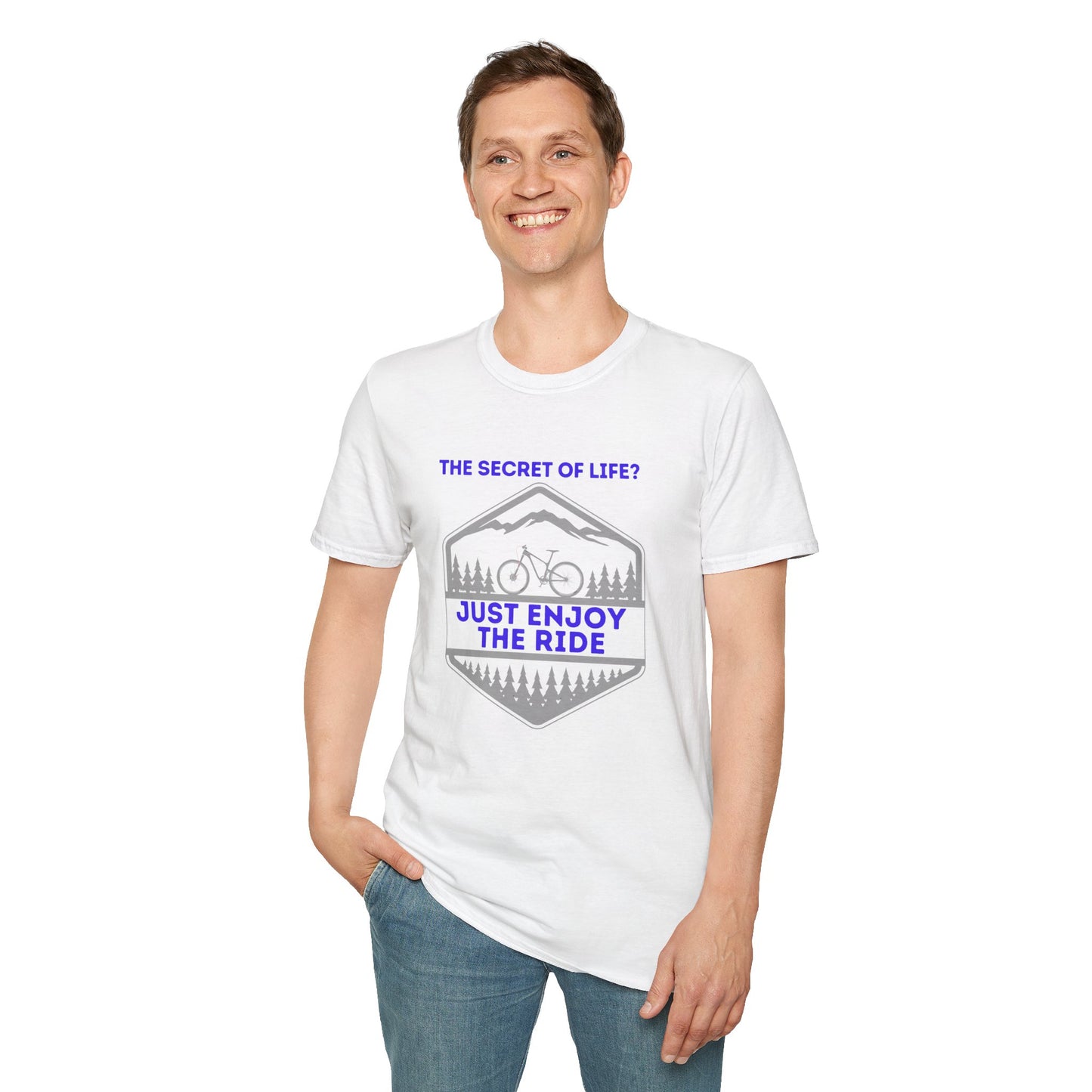 Mountain Biking Life Philosophy Quote Mountain Bike Unisex T-Shirt