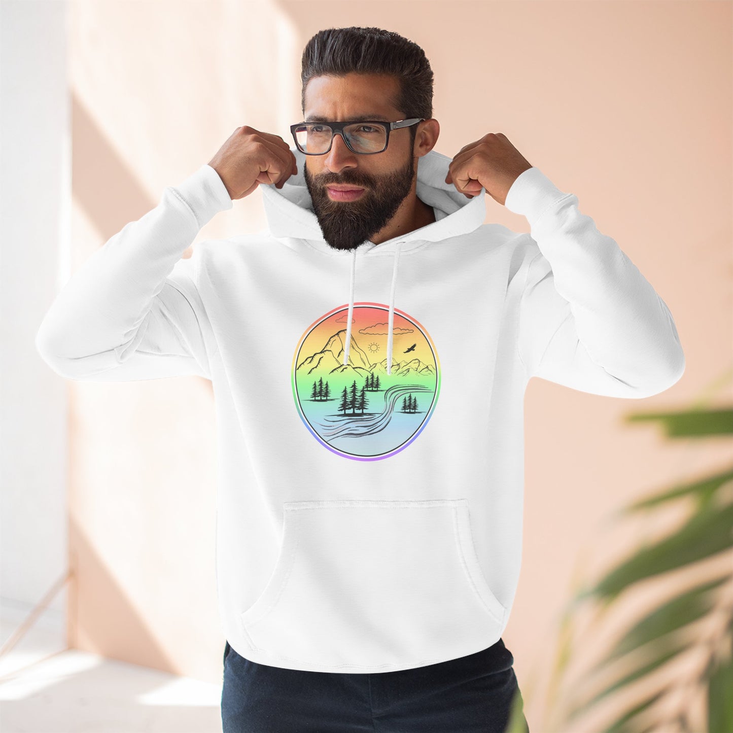 Natures Sunset Fleece Hoodie - Perfect for Outdoor Adventures, Gifts for Sports Lovers, Casual Wear, Winter Wardrobe