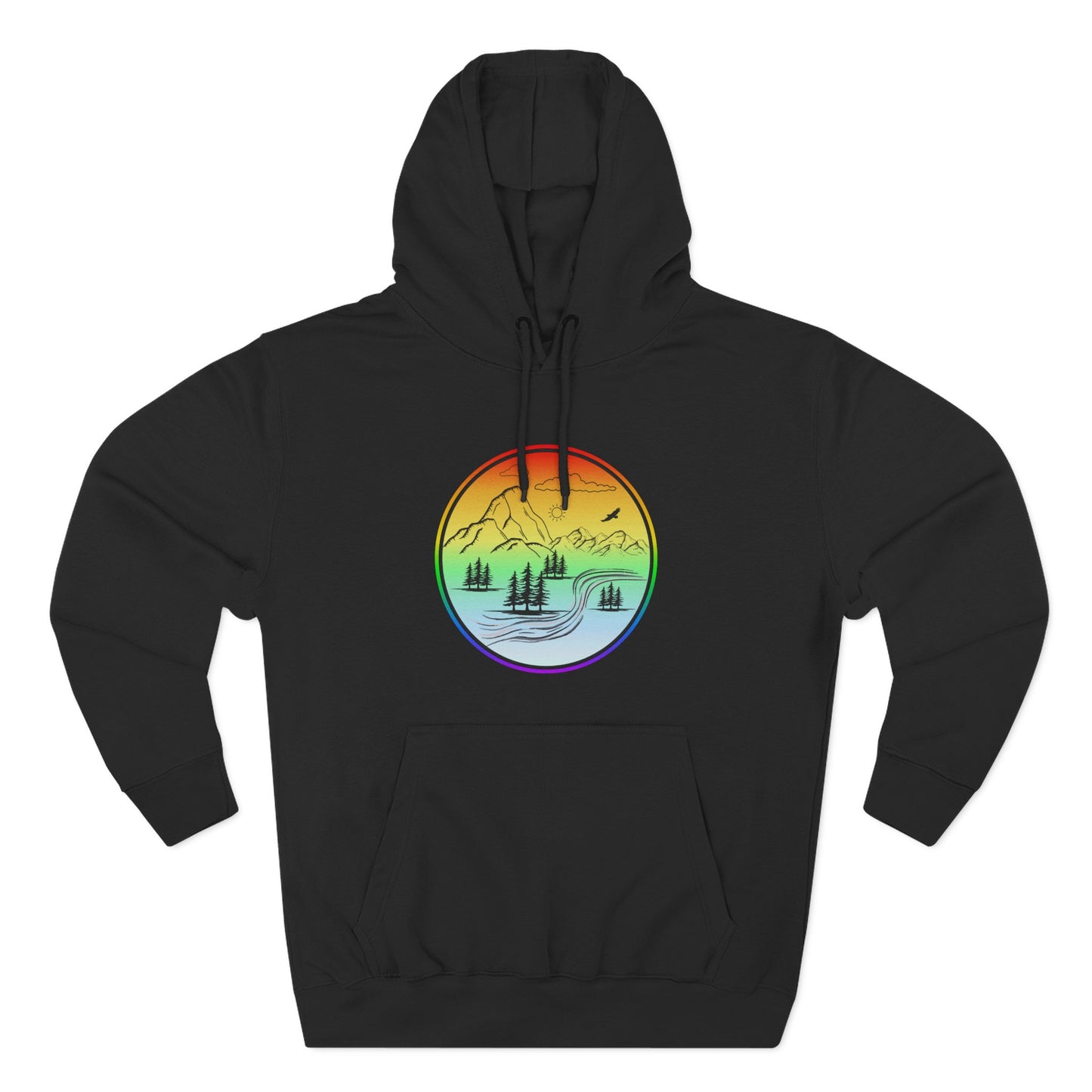 Natures Sunset Fleece Hoodie - Perfect for Outdoor Adventures, Gifts for Sports Lovers, Casual Wear, Winter Wardrobe