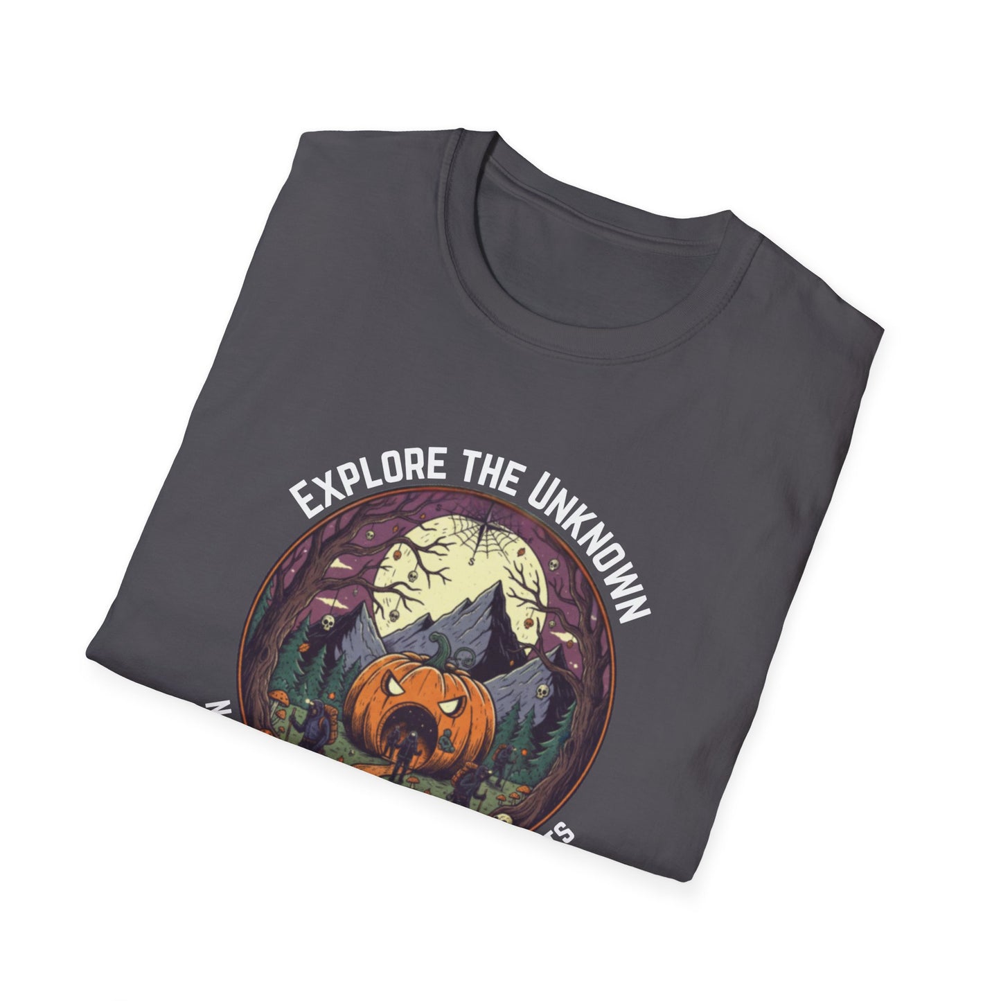 Explore the Unknown Halloween Unisex Softstyle Graphic T-Shirt