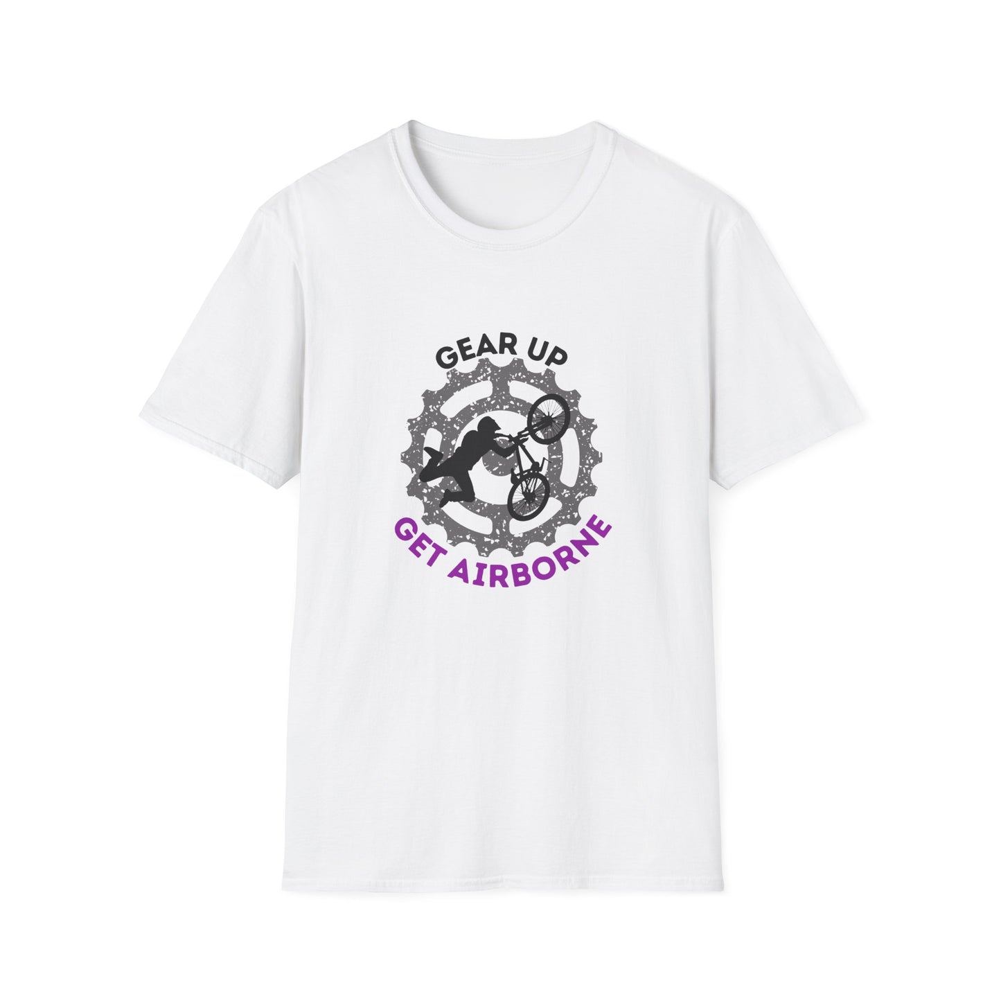 Mountain Bike/BMX Unisex T-shirt: Gear Up Get Airborne