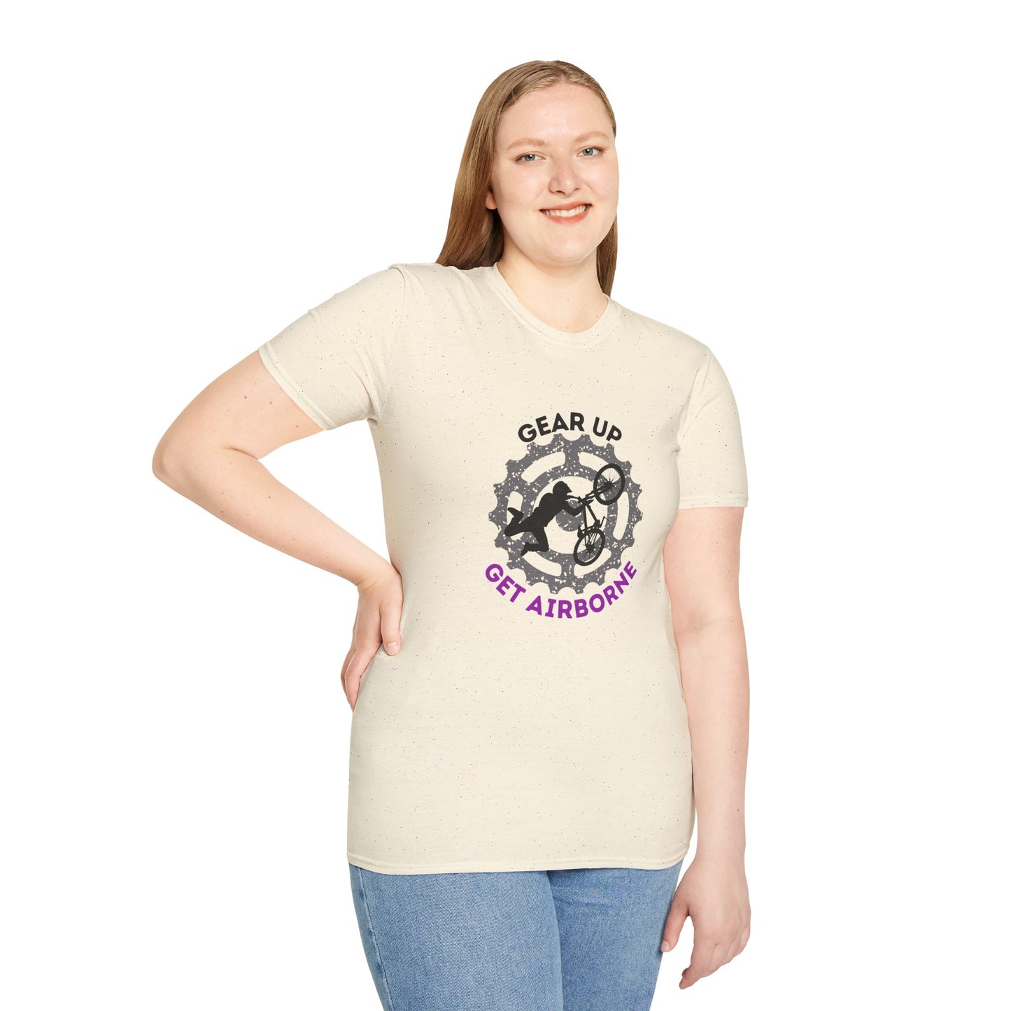 Mountain Bike/BMX Unisex T-shirt: Gear Up Get Airborne