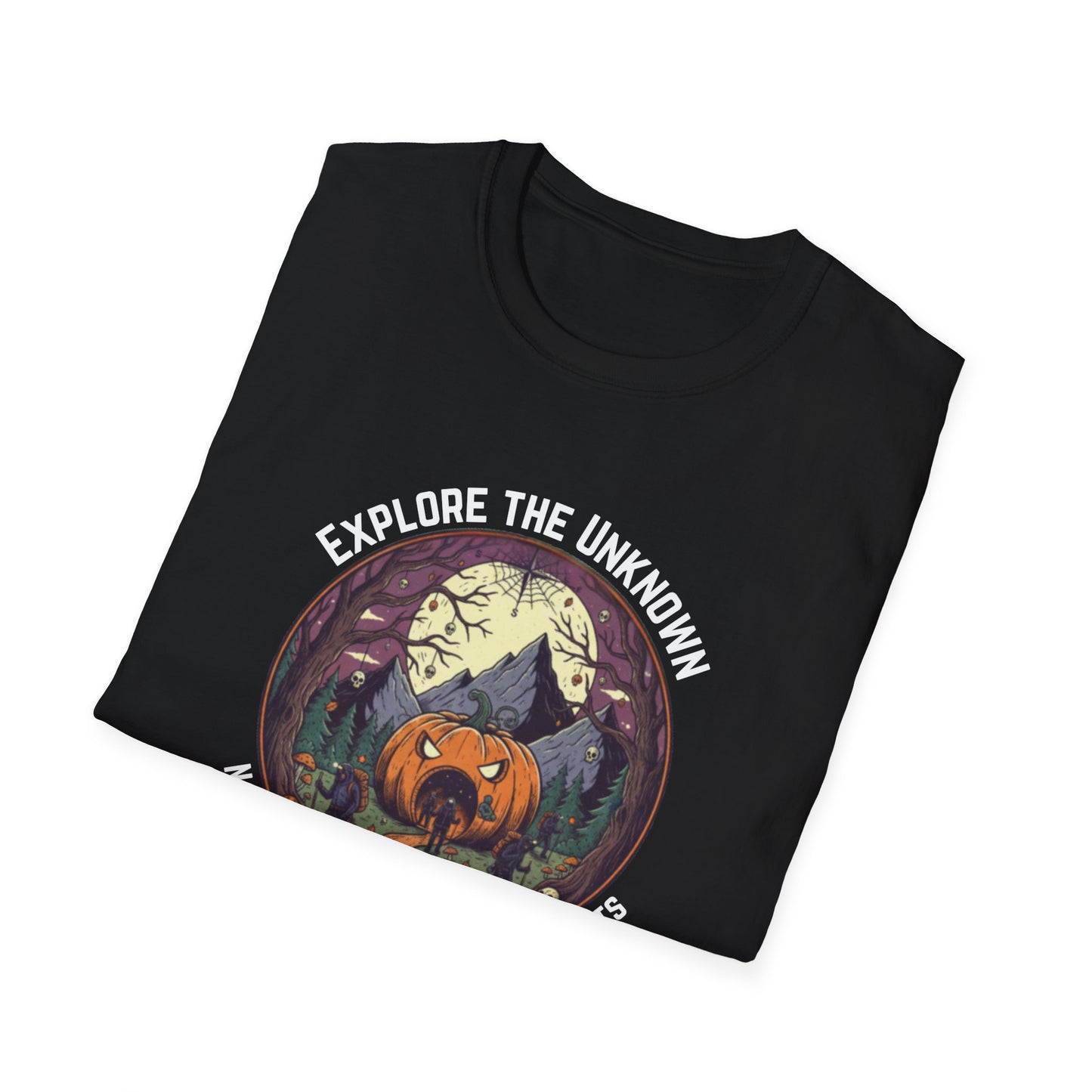 Explore the Unknown Halloween Unisex Softstyle Graphic T-Shirt